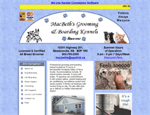 Tablet Screenshot of macbethskennels.com